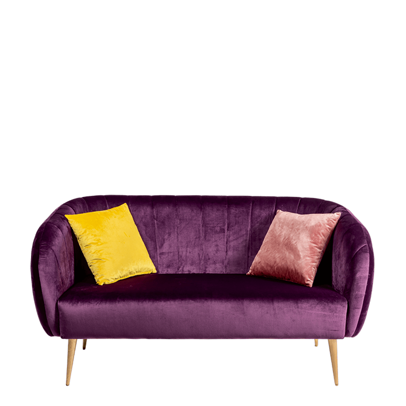 Coussin Juliette velours jaune moutarde 40 x 40 cm