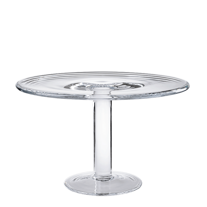 Glazen schaal op voet Ø 30 cm H 19 cm