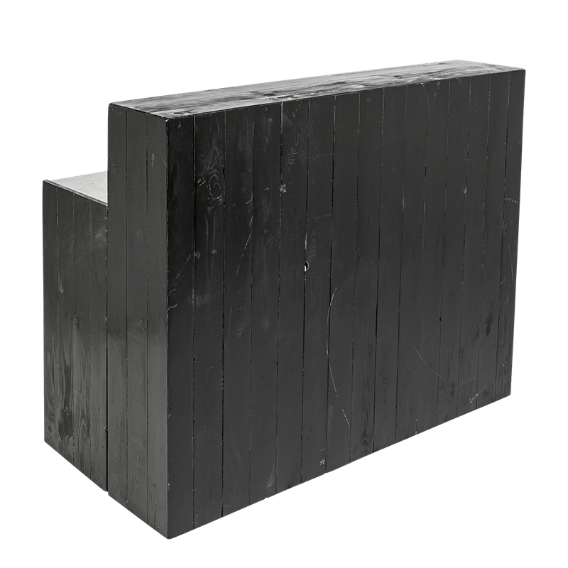 Bar opklapbaar natura black 70 x 150 cm H 120 cm