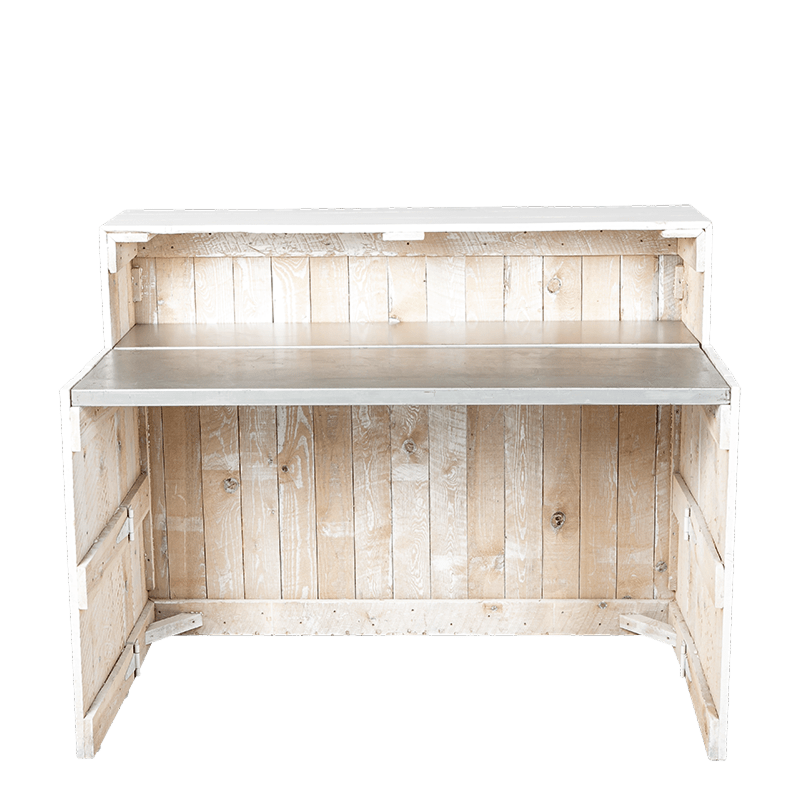 Bar opklapbaar natura white 70 x 150 cm H 120 cm