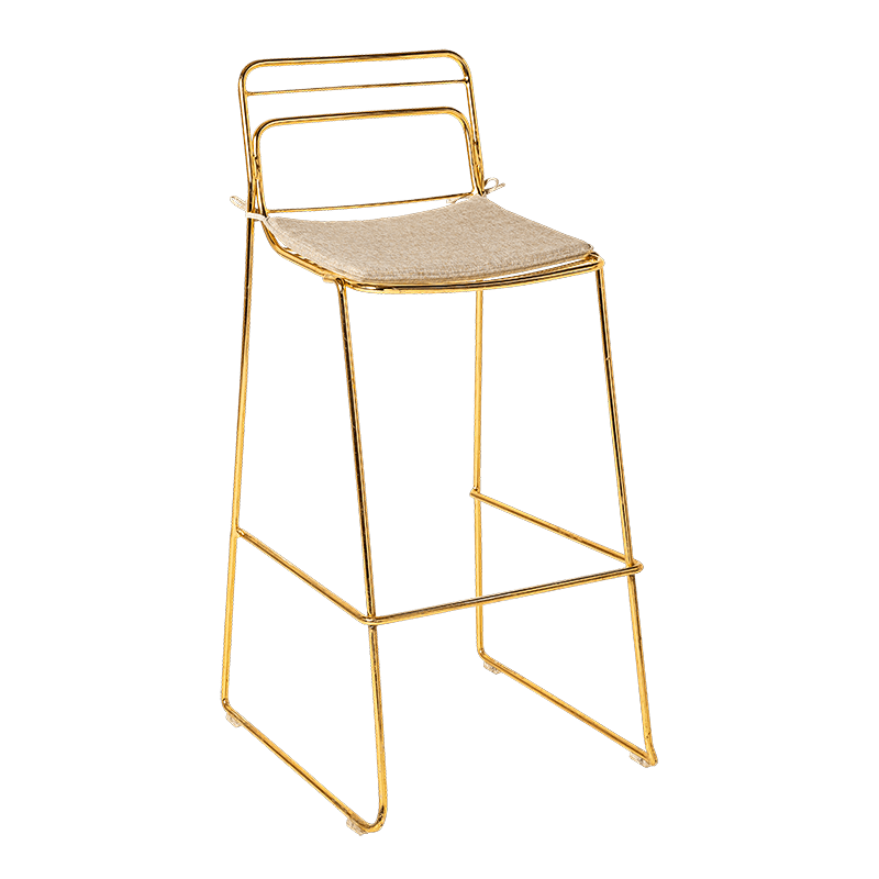 Chaise haute Filor H 100 cm avec galette ficelle