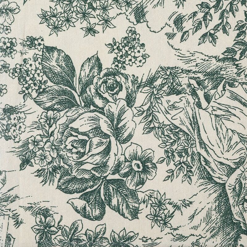 Servet Toile de Jouy groen 50 x 50 cm