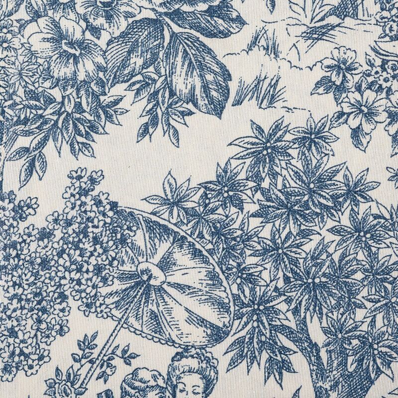 Servet Toile de Jouy blauw 50 x 50 cm