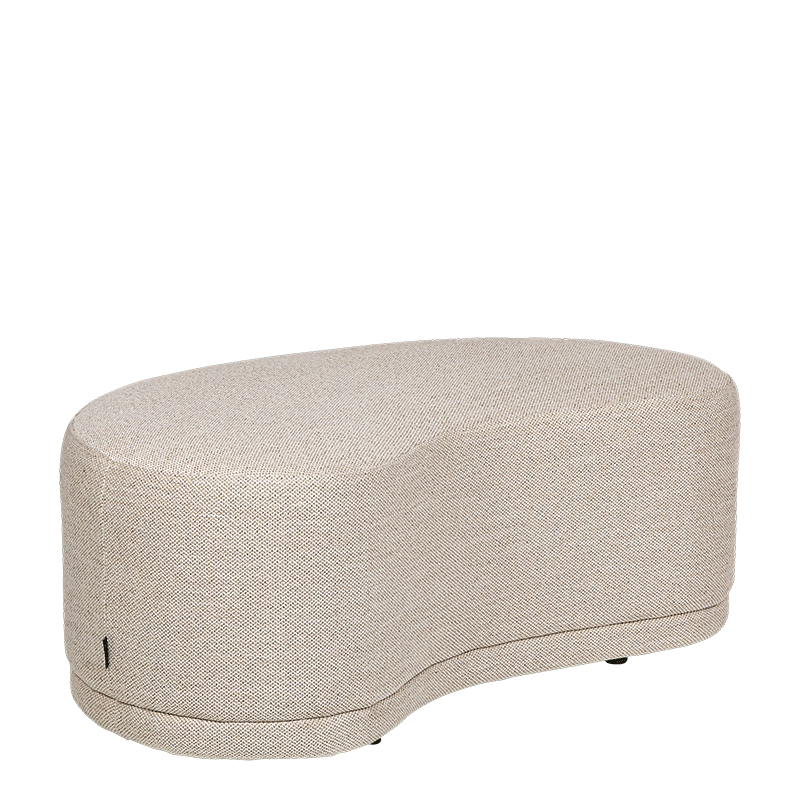 Bank Galet beige H 40 l 60 L 100 cm
