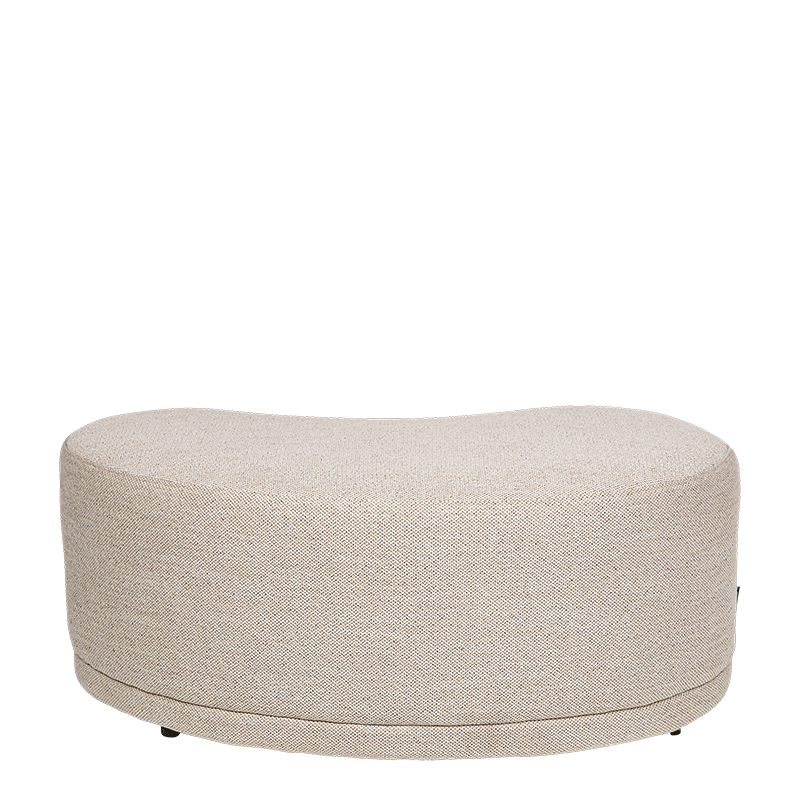 Bank Galet beige H 40 l 60 L 100 cm