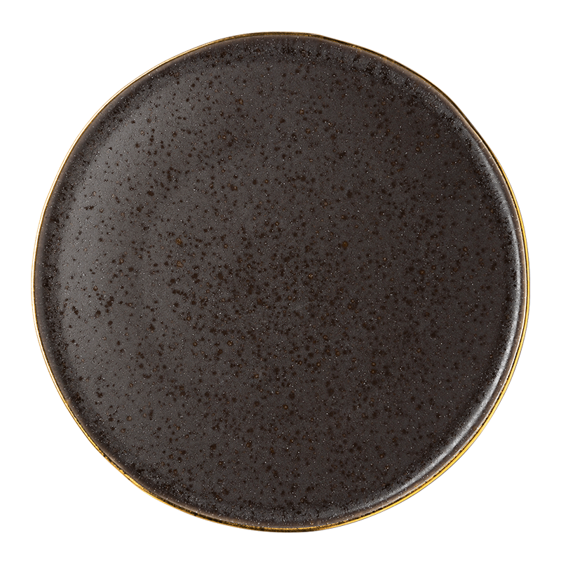 Plat bord Vulkaan goud Ø 27,5 cm