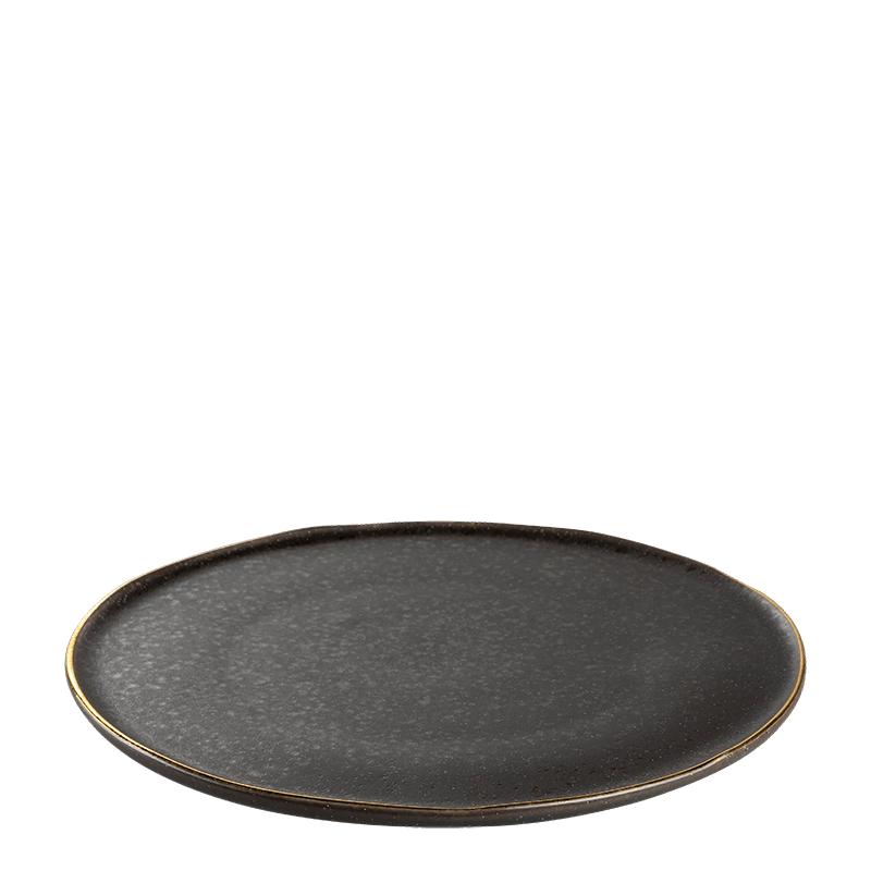 Assiette plate Volcan doré Ø 27,5 cm