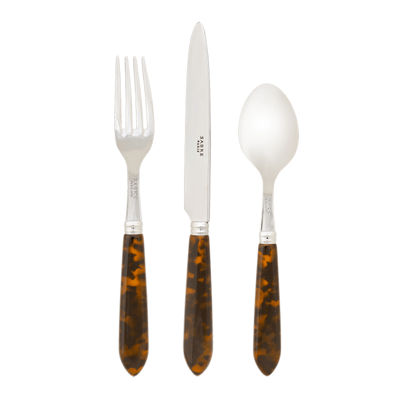 Fourchette de table Ambre brun