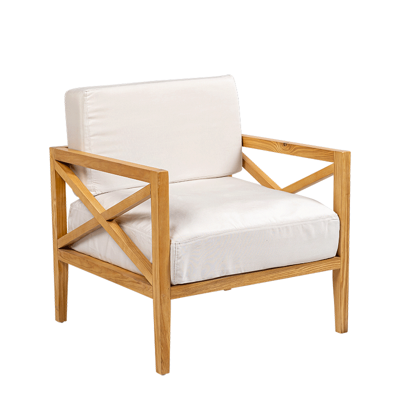 Fauteuil Biarritz 70 x 75 cm H 78 cm