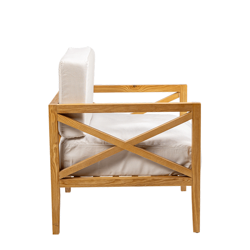 Fauteuil Biarritz 70 x 75 cm H 78 cm