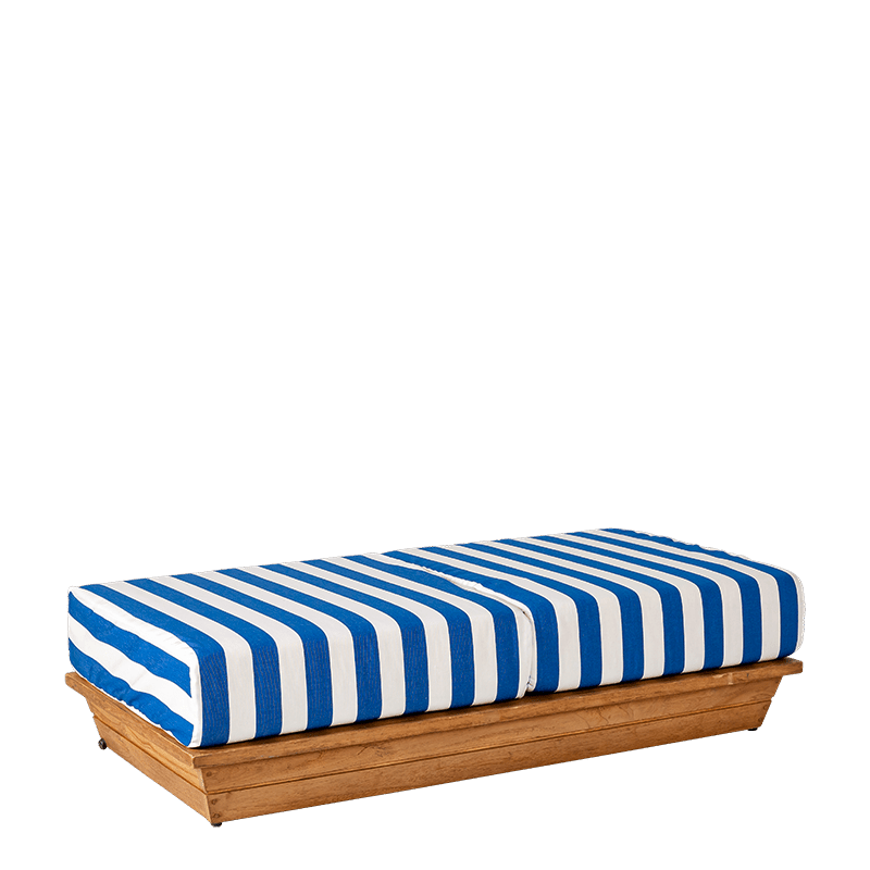 Banquette Lounge Beach Club Blue 70 x 140 cm H 36 cm