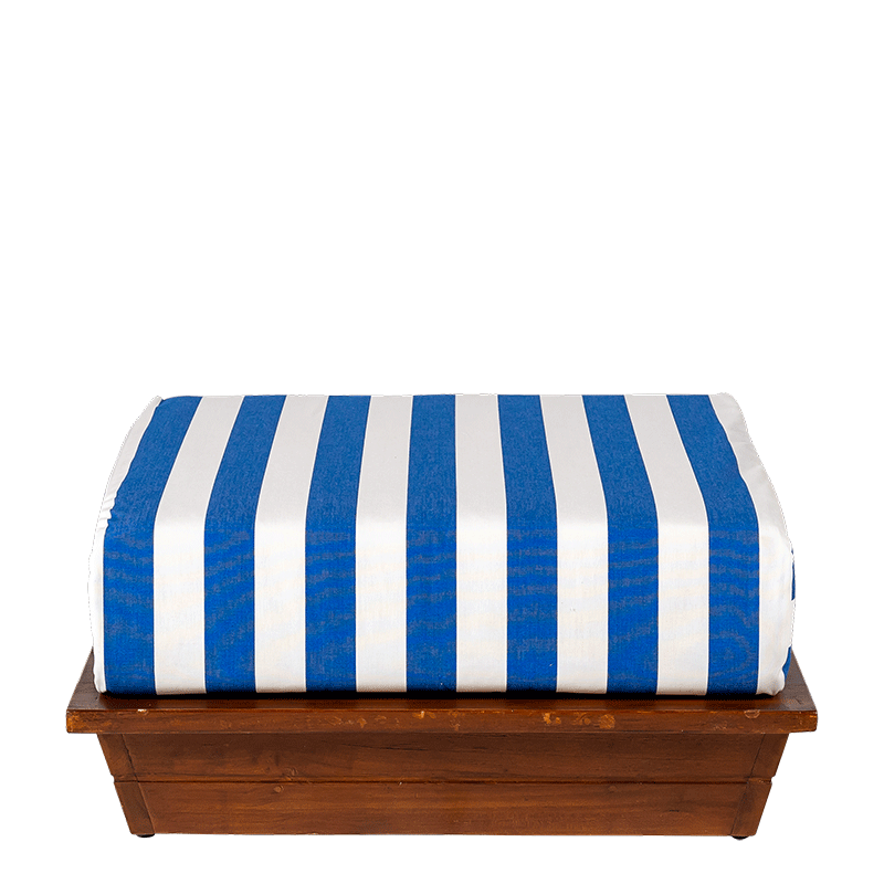 Lounge Beach Club Blue, poef, 76 x 76 cm, H 36 cm