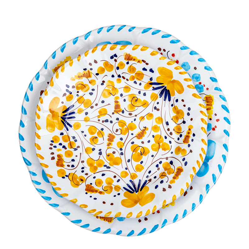 Grande assiette POPOLO per Vaisselle Vintage Ø 25cm