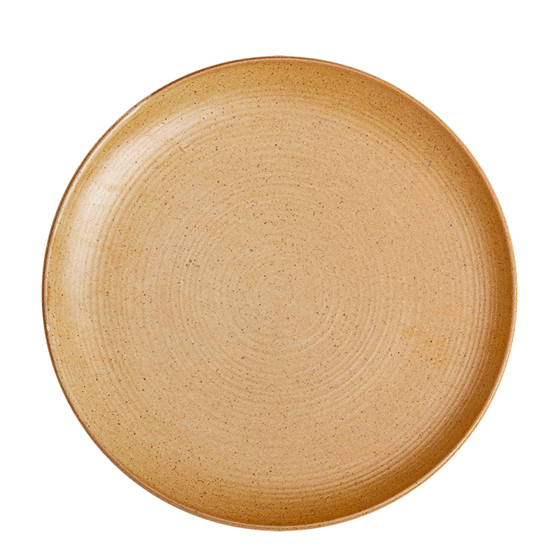 Vintage Groot bord Klei Ø 23-25 cm