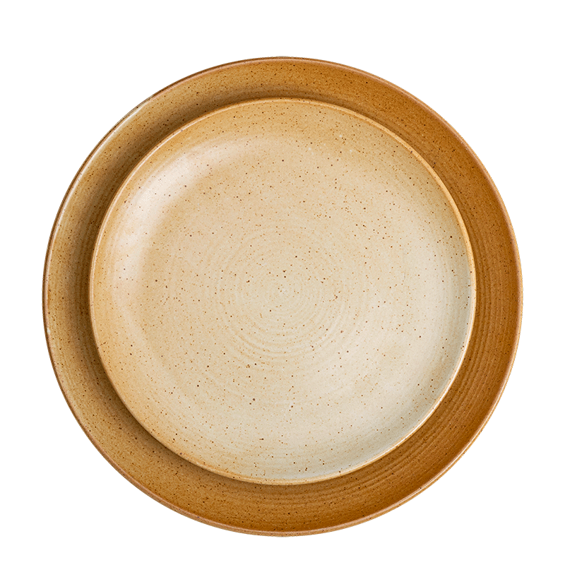 Grande assiette Vintage Grès Ø 23-25 cm