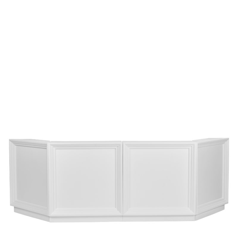 Bar Modulo Blanc module droit 65 x 100 cm H 110 cm