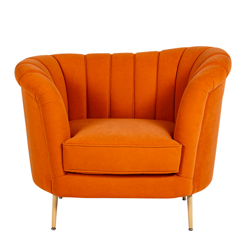 Fauteuil Soho velours 85 x 110 cm H 85 cm