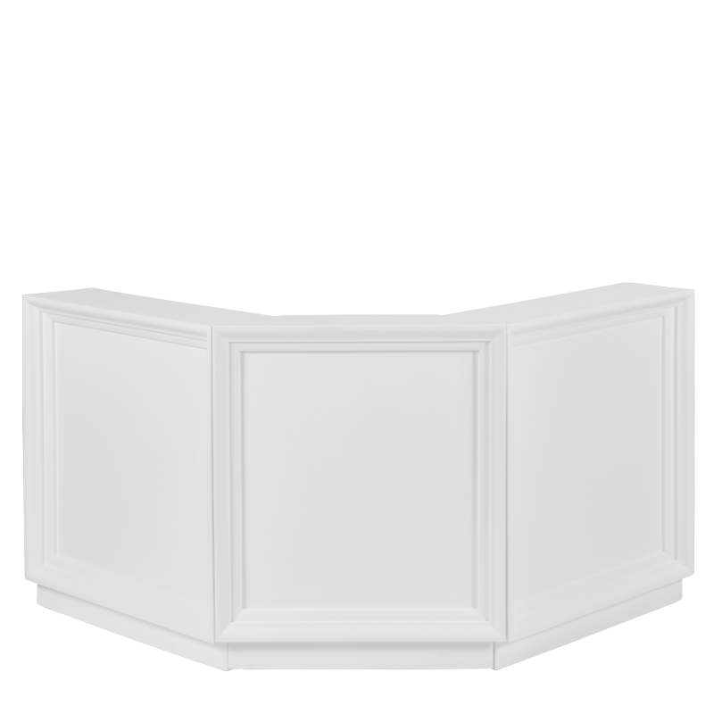 Bar Modulo Blanc module d'angle 90 x 90 H 110 cm