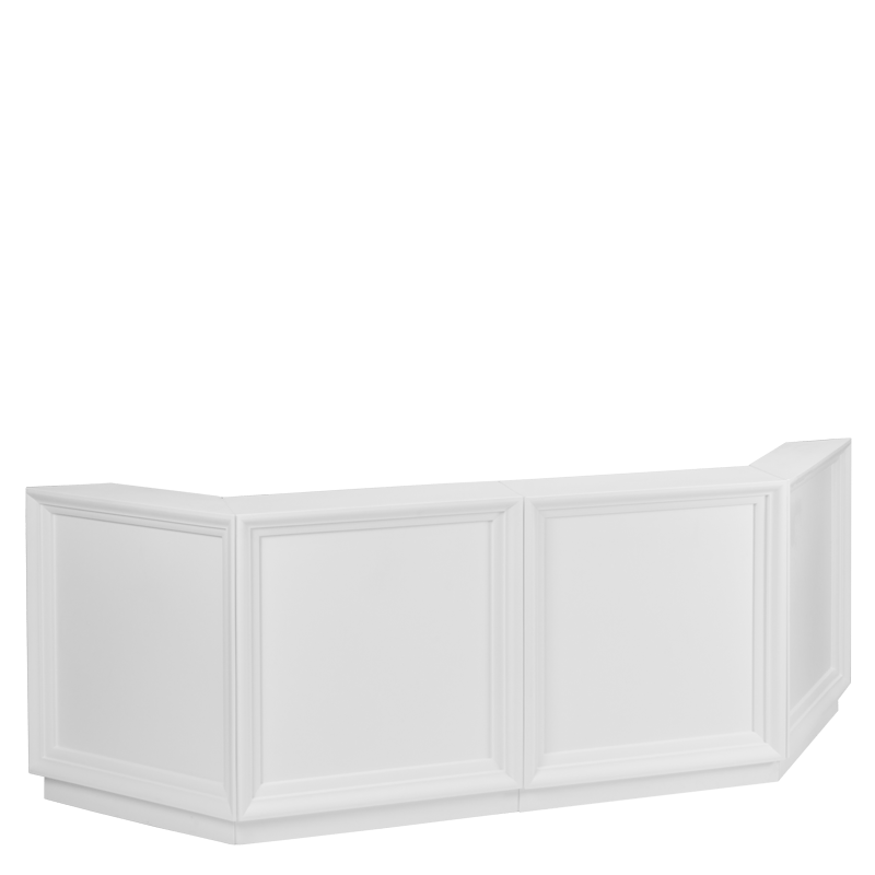 Bar Modulo Blanc module d'angle 90 x 90 H 110 cm