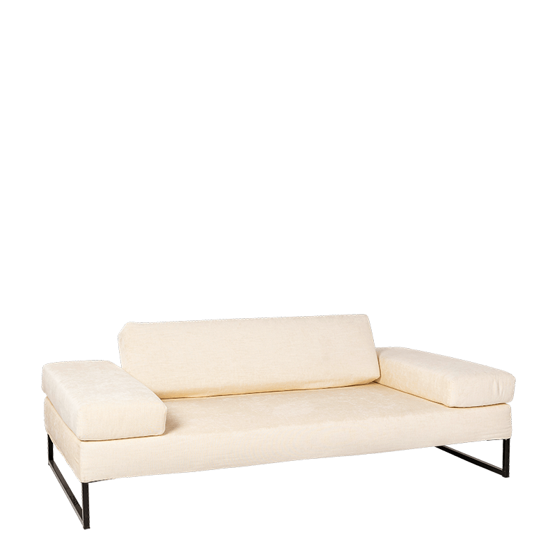 Canap&eacute; Happy Hour beige 100 x 205 cm H 53 cm