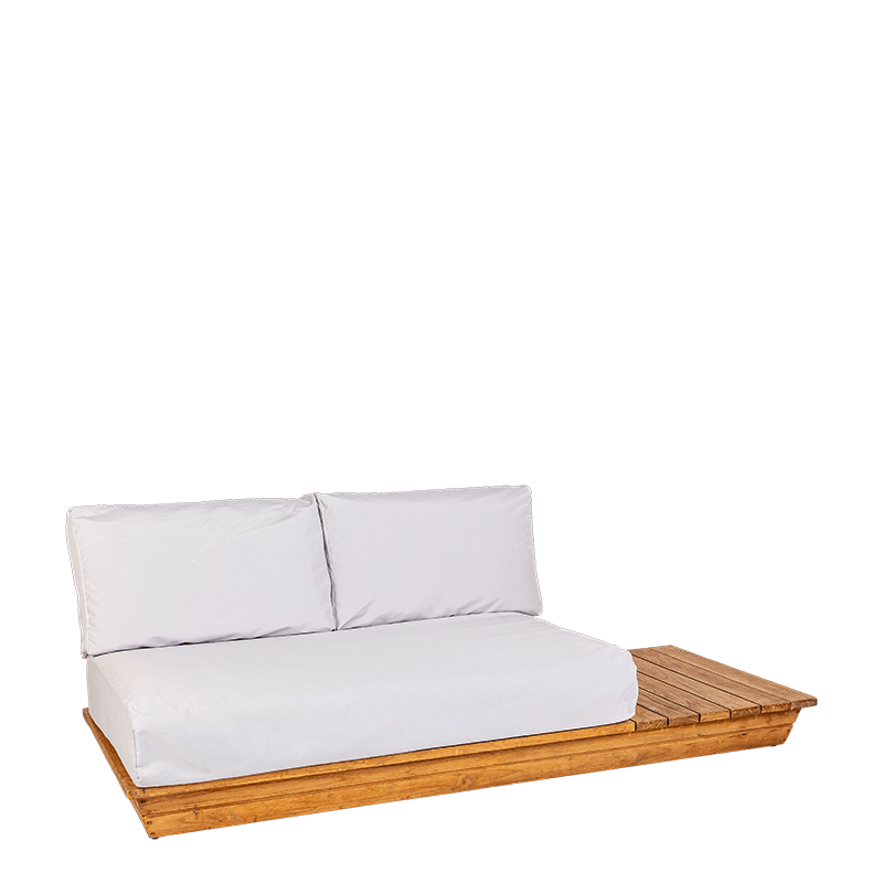 Canapé Lounge garden grey 76 x 204 cm H 70 cm