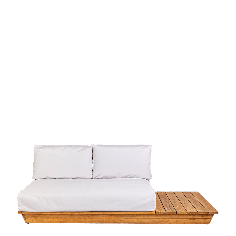 Canapé Lounge garden grey 76 x 204 cm H 70 cm