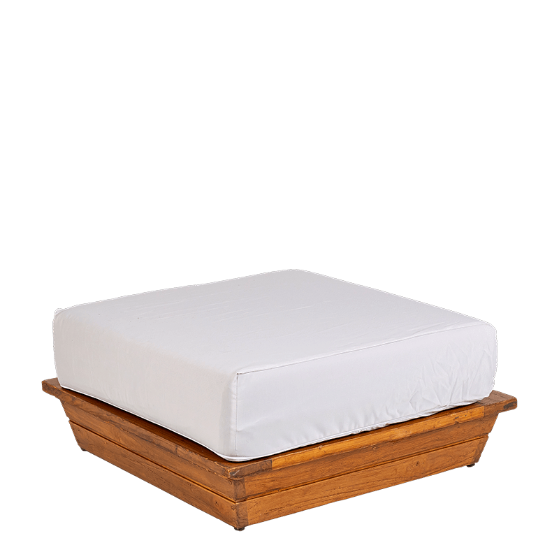 Pouf Lounge garden grey 76 x 76 cm H 36 cm