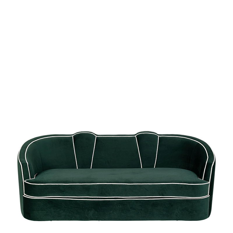 Sofa Valescure fluweel 93 x 190 cm H 81 cm