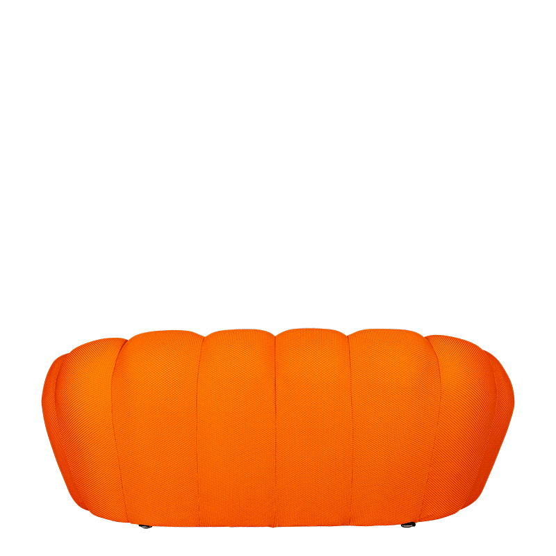 Canapé Bulle orange 115 x 195 cm H 78 cm