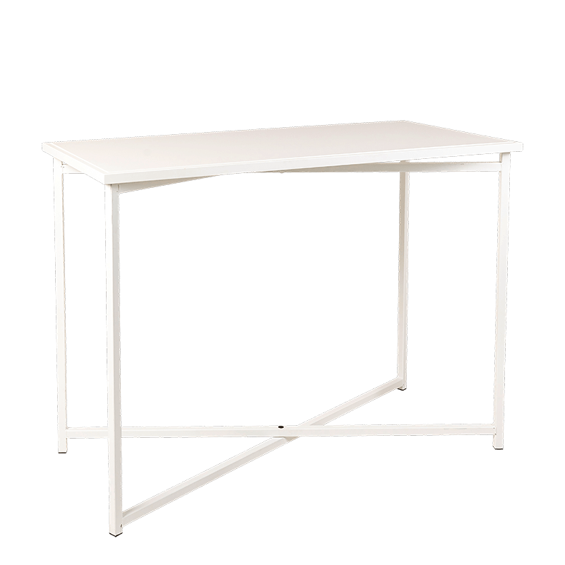 Mange-debout croisé XL plateau blanc 150 x 70 cm H 110 cm