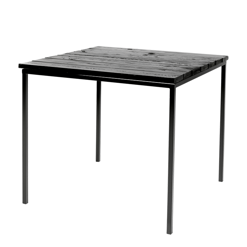 Tafel natura black 88 x 88 cm