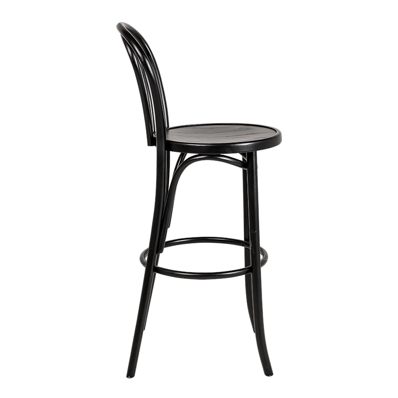 Hoge Bistrostoel zwart Ø 40 cm H 109 cm zit H 75 cm