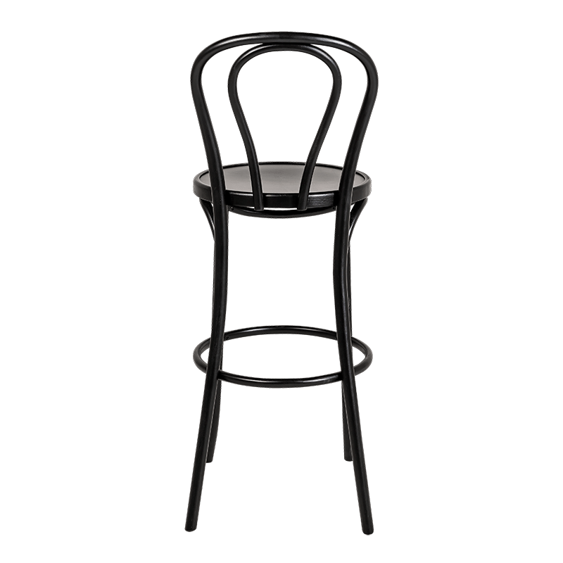 Hoge Bistrostoel zwart Ø 40 cm H 109 cm zit H 75 cm