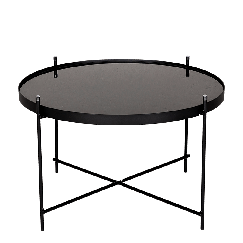 Table basse Filor noire Ø 62,5 cm H 40 cm