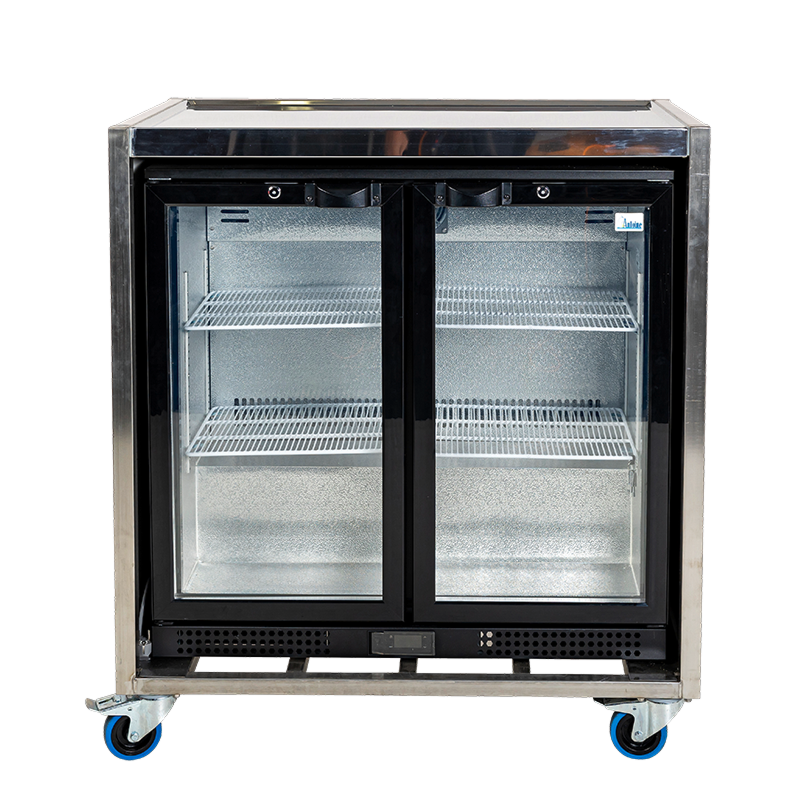 Koelkast met 2 glazen deuren - 200 L