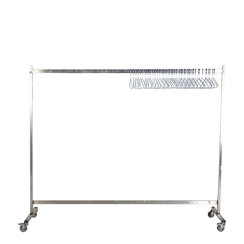 Kapstok H 160 cm met 45 kleerhangers