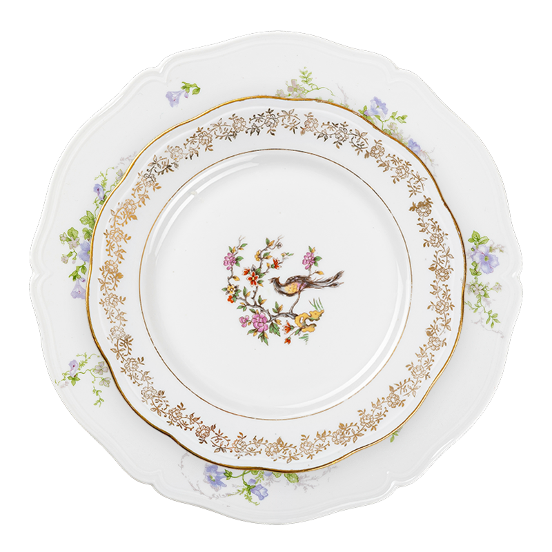 Assiettes Vintage fleurie