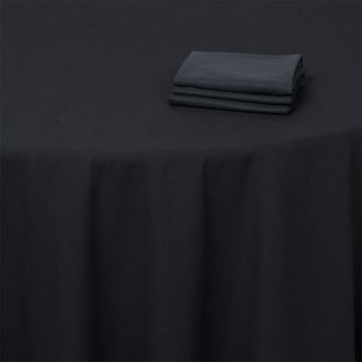 Serviette noire 50 x 50 cm