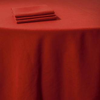 Tafellaken linnen rood 290 x 400 cm