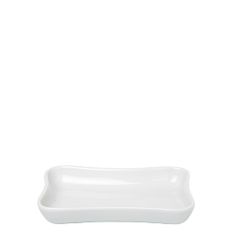 Cendrier blanc porcelaine 7 x 10 cm