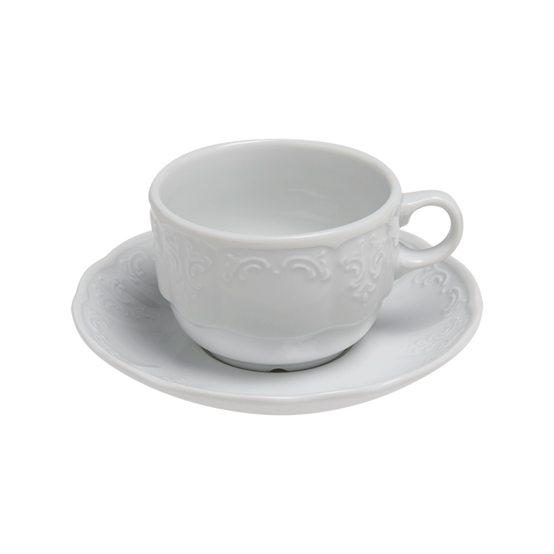 Tasse et sous-tasse à thé 22cl Grand Siècle