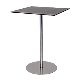 Table haute Brio noire 75 x 75 cm H 108 cm