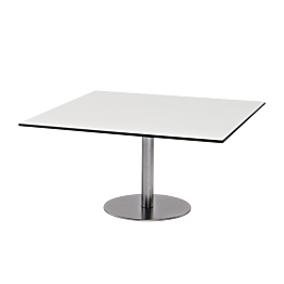 Witte lage Brio tafel 75 x 75 cm H 40 cm