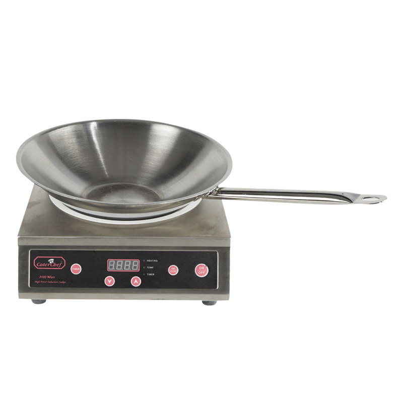 Wok à induction 220V-3100W & poêle Ø36cm