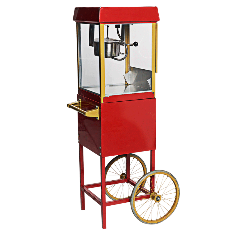 Popcornmachine met wagentje 220 V - 1500 W