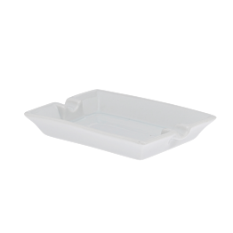 Cendrier blanc 11,5x8,5cm