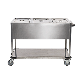 Chariot bain-marie 3 GN1/1 220V-2500W