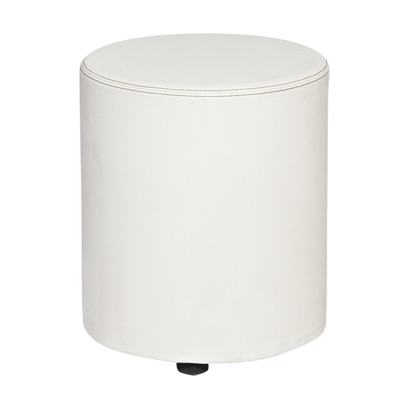 Pouf Monroe blanc Ø 40cm H48cm