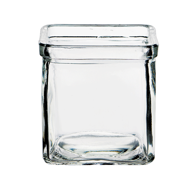Verrine transparente carrée 7 x 7 cm