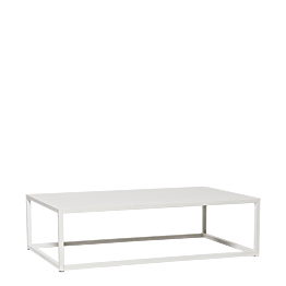 Table basse Linea blanche 97x60xH27cm